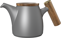 Achievers Tea Pot TPA800-04A Gray