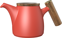Achievers tea pot TPA800-04A Red