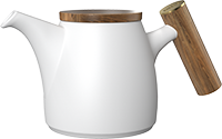 Achievers Tea Pot TPA800-04A White