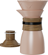 Aurora Pour Over Coffee Maker CPC550-02A Dusty Rose
