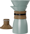 Aurora Pour Over Coffee Maker CPC550-02A Green Grey