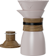 Aurora Pour Over Coffee Maker CPC550-02A Pinkish Grey