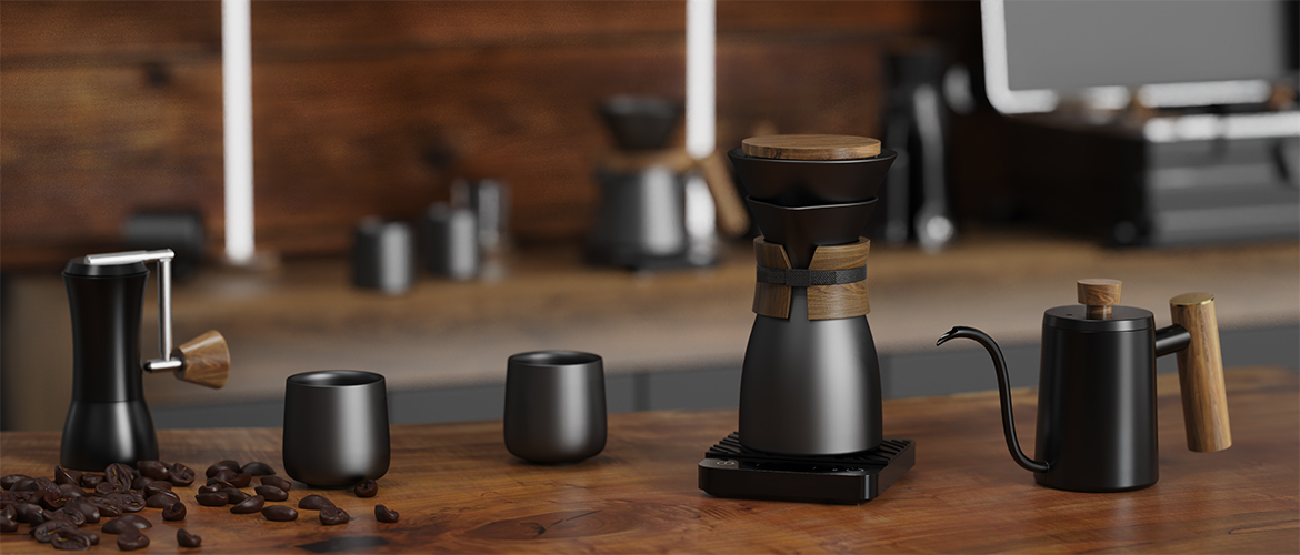 Aurora Pour Over Coffee Maker Travel Kit CS550-02A