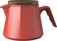 Aurora Tea Pot TPA600-08A Red