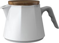 Aurora tea pot TPA600-08A White