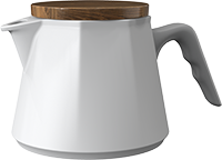 Aurora Tea Pot TPA600-08A White