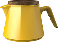 Aurora Tea Pot TPA600-08A Yellow