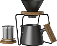 Aurora XT Dripper Coffee Maker Set Black