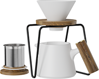 Aurora XT Dripper Coffee Maker Set White