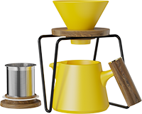 Aurora XT Dripper Coffee Maker Set Yellow