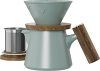 Aurora XT Dripper Coffee Maker Set CZ-07A Green Grey