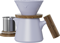 Aurora XT Dripper Coffee Maker Set CZ-07A Light Purple