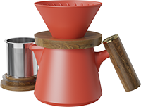 Aurora XT Dripper Coffee Maker Set CZ-07A Red
