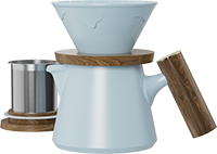 Aurora XT Dripper Coffee Maker Set CZ-07A Sky Blue