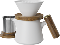 Aurora XT Dripper Coffee Maker Set CZ-07A White