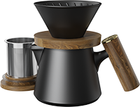 Aurora XT-V60 Dripper Coffee Maker Set CZ-07A Black