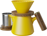 Aurora XT-V60 Dripper Coffee Maker Set CZ-07A Yellow