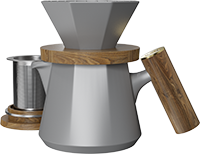 Aurora XT-V60 Dripper Coffee Maker Set CZ-08A Gray