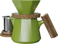 Aurora XT-V60 Dripper Coffee Maker Set CZ-08A Green