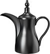 Ceramic Dallah Coffee Pot CDP-01A Black