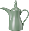 Ceramic Dallah Coffee Pot CDP-01A Green