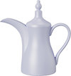 Ceramic Dallah Coffee Pot CDP-01A Light Purple