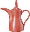 Ceramic Dallah Coffee Set CDP-01B Red