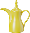 Ceramic Dallah Coffee Set CDP-01B Yellow