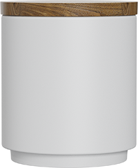 Ceramic Coffee Canister CB300-01A White