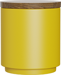 Ceramic Coffee Canister CB300-01A Yellow