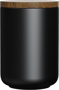 Ceramic Coffee Canister CB700-01A Black