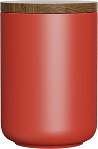 Ceramic Coffee Canister CB700-01A Red