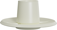 Ceramic Coffee Cup and Sauce CM230-02D Light Khaki