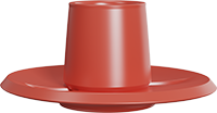 Ceramic Coffee Cup and Sauce CM230-02D Red