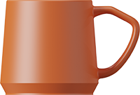 Ceramic Coffee Cup CM350-03A Orange
