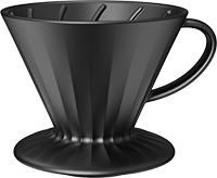 Ceramic Dripper CD600-09A Black