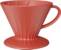 Ceramic Dripper CD600-09A Red