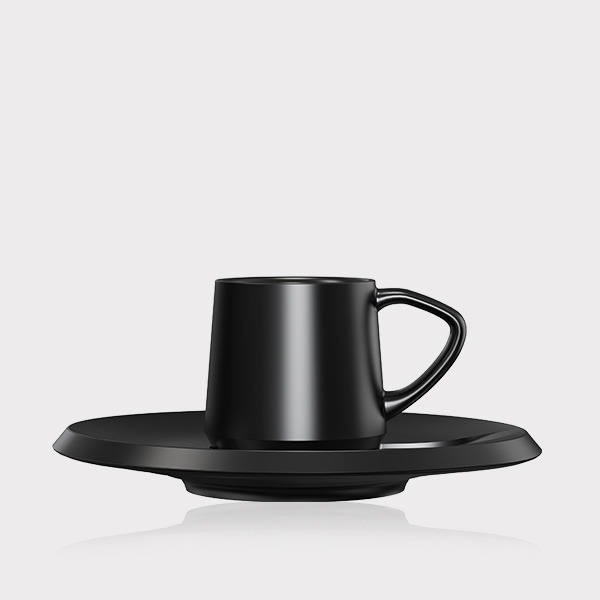 Ceramic Espresso Cup and Saucer CM90-02B