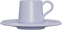 Ceramic Turkish Cup and Saucer CM70-02C Purple