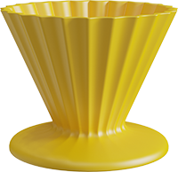 Ceramic V60 Dripper CD600-10A Yellow