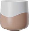 Two-Tone Double Walled Coffee Cup 80ml CM80-01A2 Rose Beige