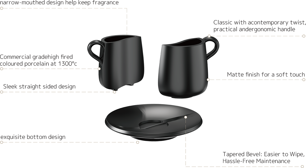 Tai Chi Dual Espresso Cup and Saucer CM80-02A