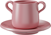 Tai Chi Dual Espresso Cup and Saucer CM80-02A Pink
