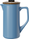 Eternity Grande Ceramic French Press CPA1000-08A Blue