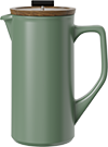 Eternity Grande Ceramic French Press CPA1000-08A Green