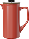 Eternity Grande Ceramic French Press CPA1000-08A Red
