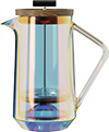 Double Wall Glass Press CPA600-07A Electroplated