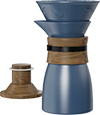 Aurora Pour Over Coffee Maker CPC550-02A Dark Blue