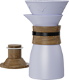 Aurora Pour Over Coffee Maker CPC550-02A Light Purple