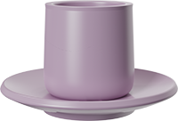 Double Walled Coffee Cup and Saucer TPA230-01E Purple